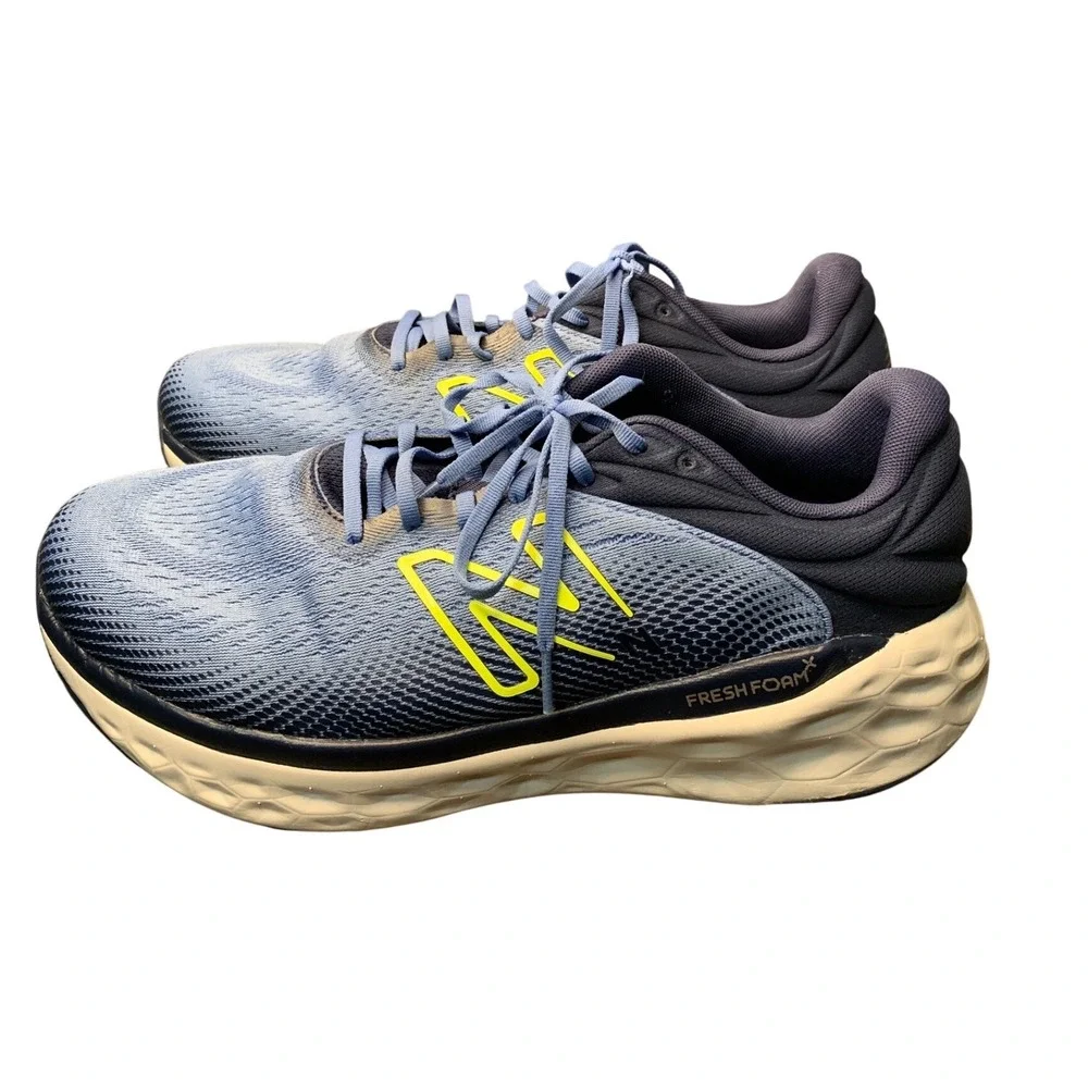 New Balance Fresh Foam X‎ Mens Running Shoes Blue Yellow Size 14 4E - Picture 5 of 11
